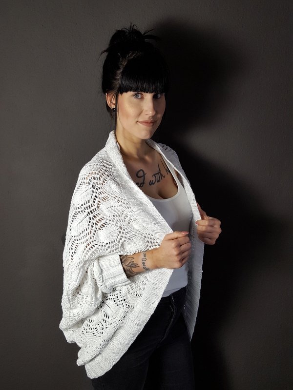 86 Strickanleitung Seelenwärmer federleichtes Blättermeer oversize - Bild 2