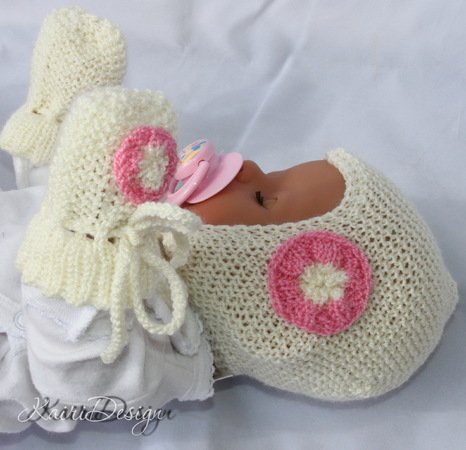 Baby doll knitted set