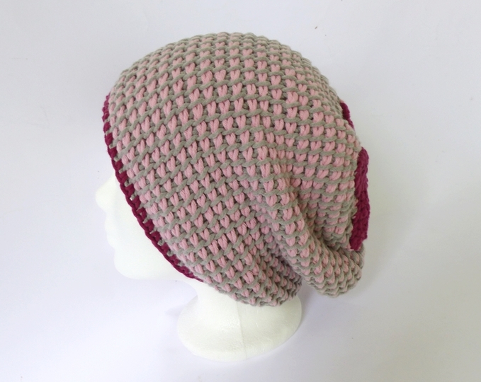 Häkelanleitung, Tunesische Häkelmütze mit Stern