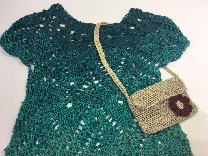 Tunika MORGENSONNE für Mädchen häkeln aus 1 Woolly Hugs BOBBEL-COTTON mit Veronika Hug