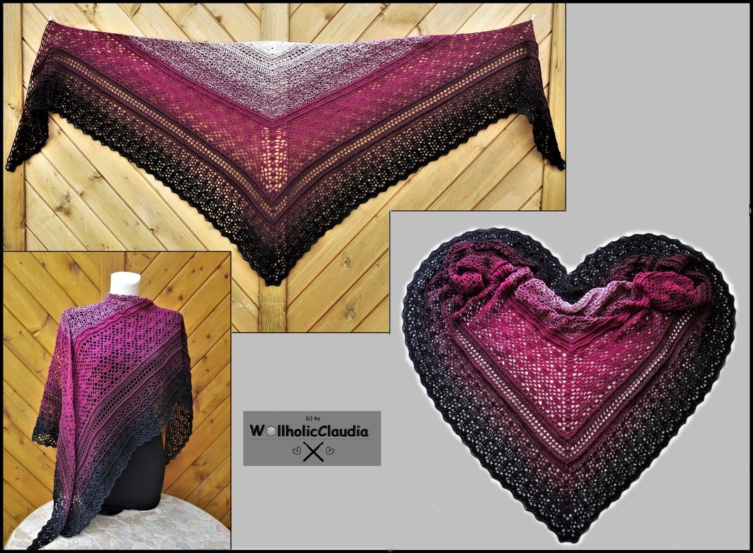 Häkelanleitung Dreieckstuch " Grande Abbraccio "