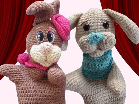 Häkelanleitung Handpuppe Hase - Made by Ernst Wuschel