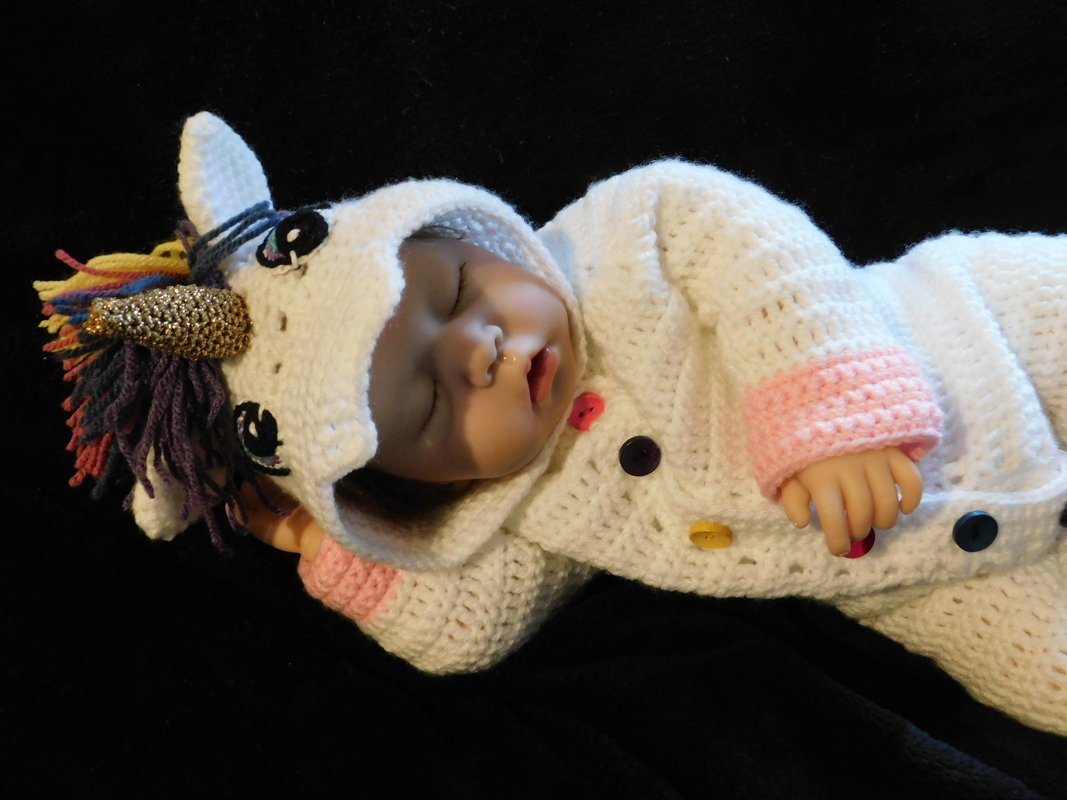 Häkelanleitung Baby Einhornoverall - Bild 3