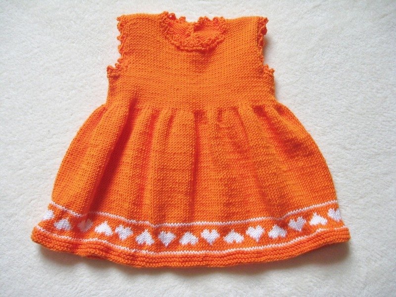 Strickanleitung Babydirndl Gr. 62, 68/74 und 80/86