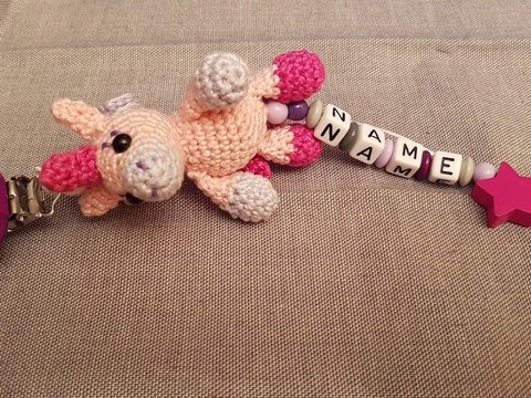 Schnullerkette Einhorn