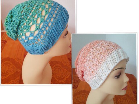 Sparset Mütze "Adalicia" und "Edegenia, für Groß und Klein, Häkelanleitung