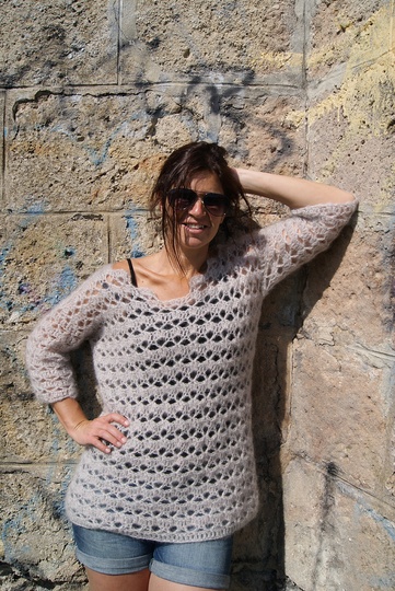 Lace-Pulli luftig-leicht (Gr. S/M und L/XL, leicht an alle Größen anzupassen)