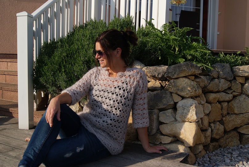 Lace-Pulli luftig-leicht (Gr. S/M und L/XL, leicht an alle Größen anzupassen)