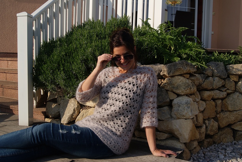 Lace-Pulli luftig-leicht (Gr. S/M und L/XL, leicht an alle Größen anzupassen)