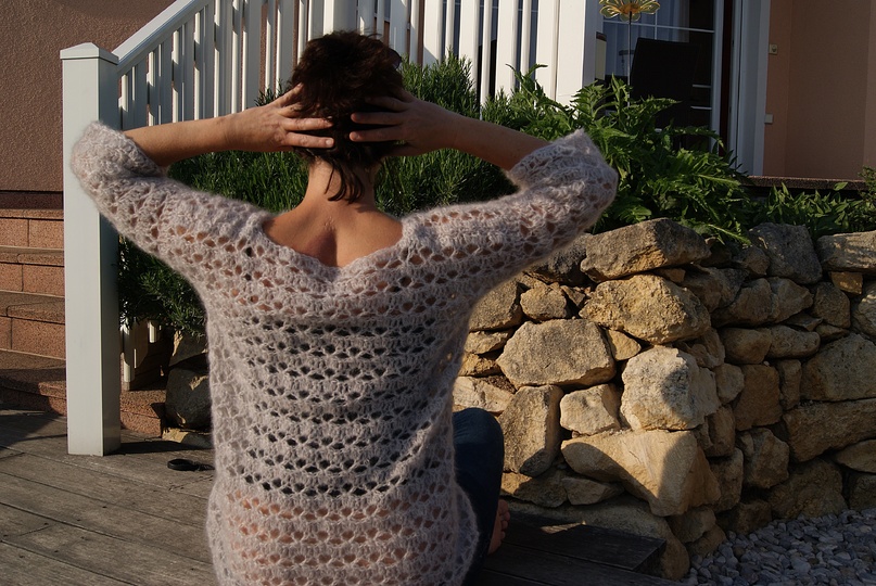 Lace-Pulli luftig-leicht (Gr. S/M und L/XL, leicht an alle Größen anzupassen)