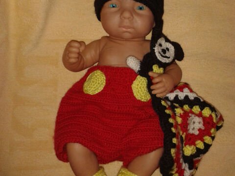 Mauskostüm für Jungen Größe 62-68