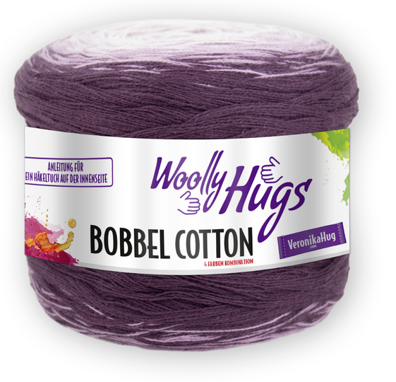 Schulterwärmer "Fächerspiel" aus 1 Woolly Hugs Bobbel-Cotton gestrickt