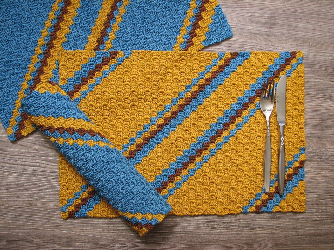 Häkelanleitung Tischset "Dina"