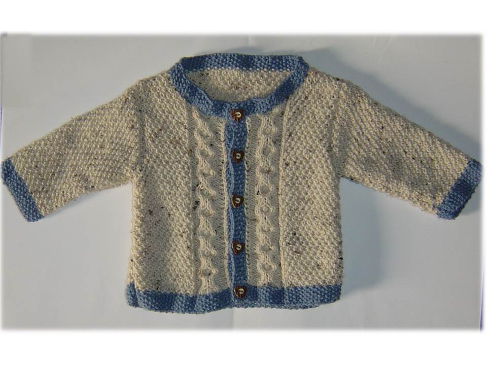 Baby-Trachtenstrick-Jackerl OANS GLATT - OANS GNÄDLT - Strickanleitung - Bild 2
