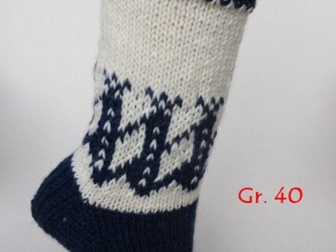 Strickanleitung für Socken mit griechischem Muster, Gr. 40