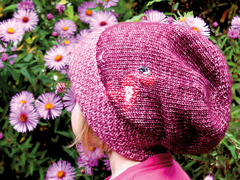 Mütze Flamingo Beanie - Strickanleitung, einfach, warm und schnell gestrickt! Größe: Kopfumfang ca. 53 cm
