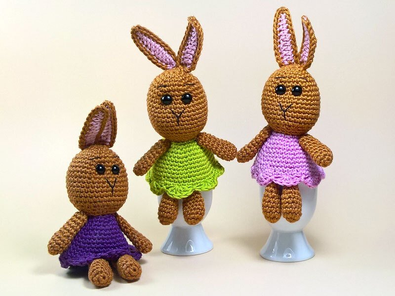 Crochet Pattern Egg Cozies Bunnies