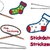 Mein Strickzeug Stickdatei Stricken Stricknadel Socke