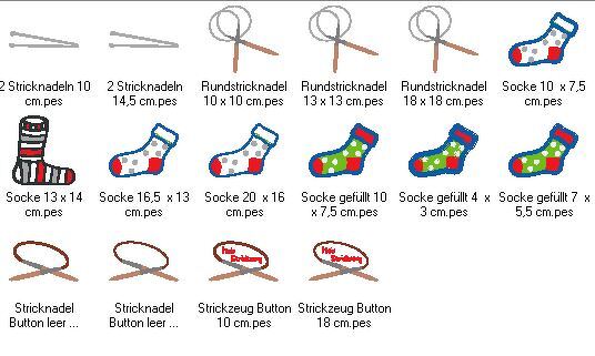 Mein Strickzeug Stickdatei Stricken Stricknadel Socke - Bild 6