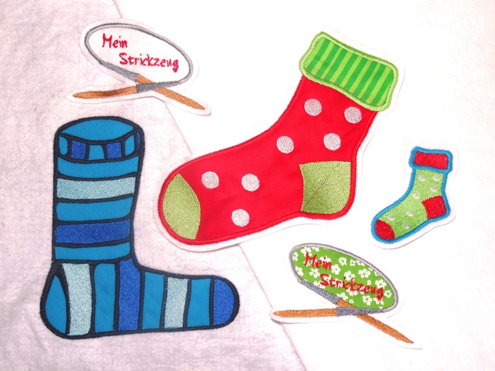 Mein Strickzeug Stickdatei Stricken Stricknadel Socke