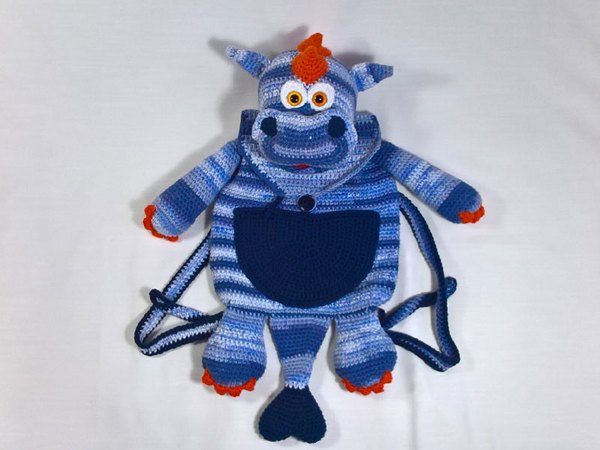 Crochet Pattern  Dragon Backpack