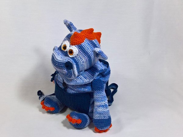Crochet Pattern  Dragon Backpack