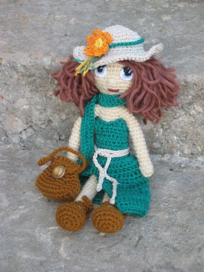 Crochet doll pattern - summer outfit