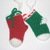 Crochet socks pattern - Christmas tree ornament