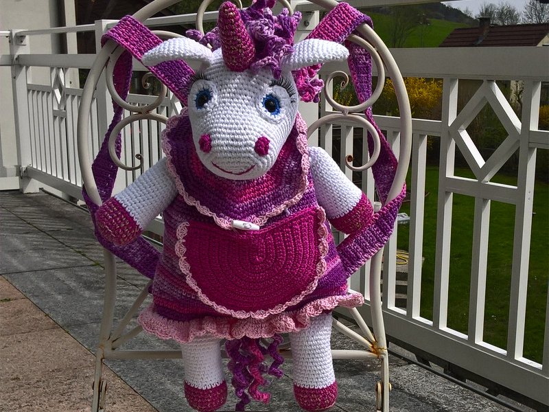 Crochet Pattern Backpack Unicorn