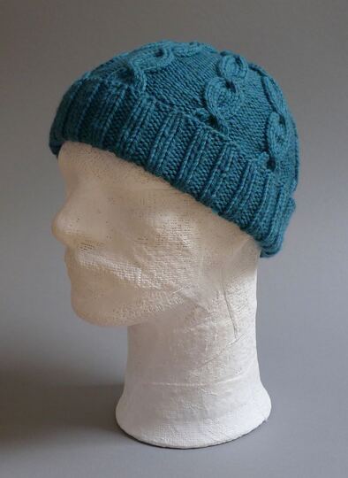 Fischermütze mit Zopfmuster