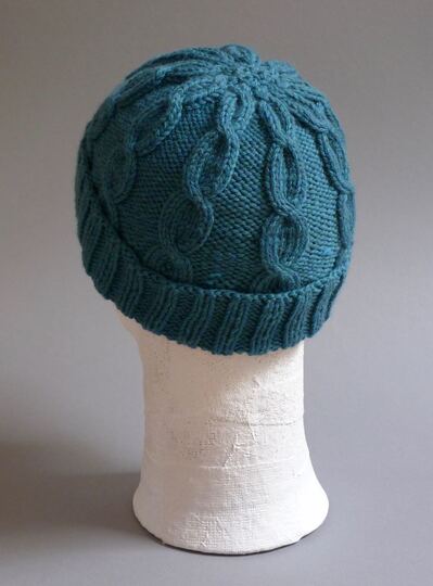 Fischermütze mit Zopfmuster