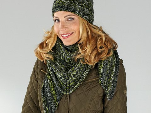 Strickanleitung Dreiecktuch und Mütze "Corina City" 758089