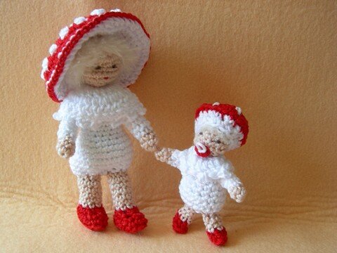 Häkelanleitung Blumenkind Fliegenpilz