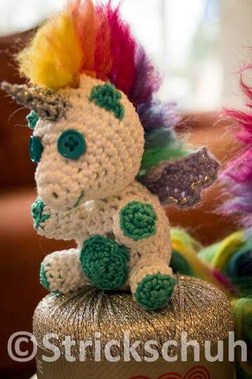 Strickschuhs Einhorn