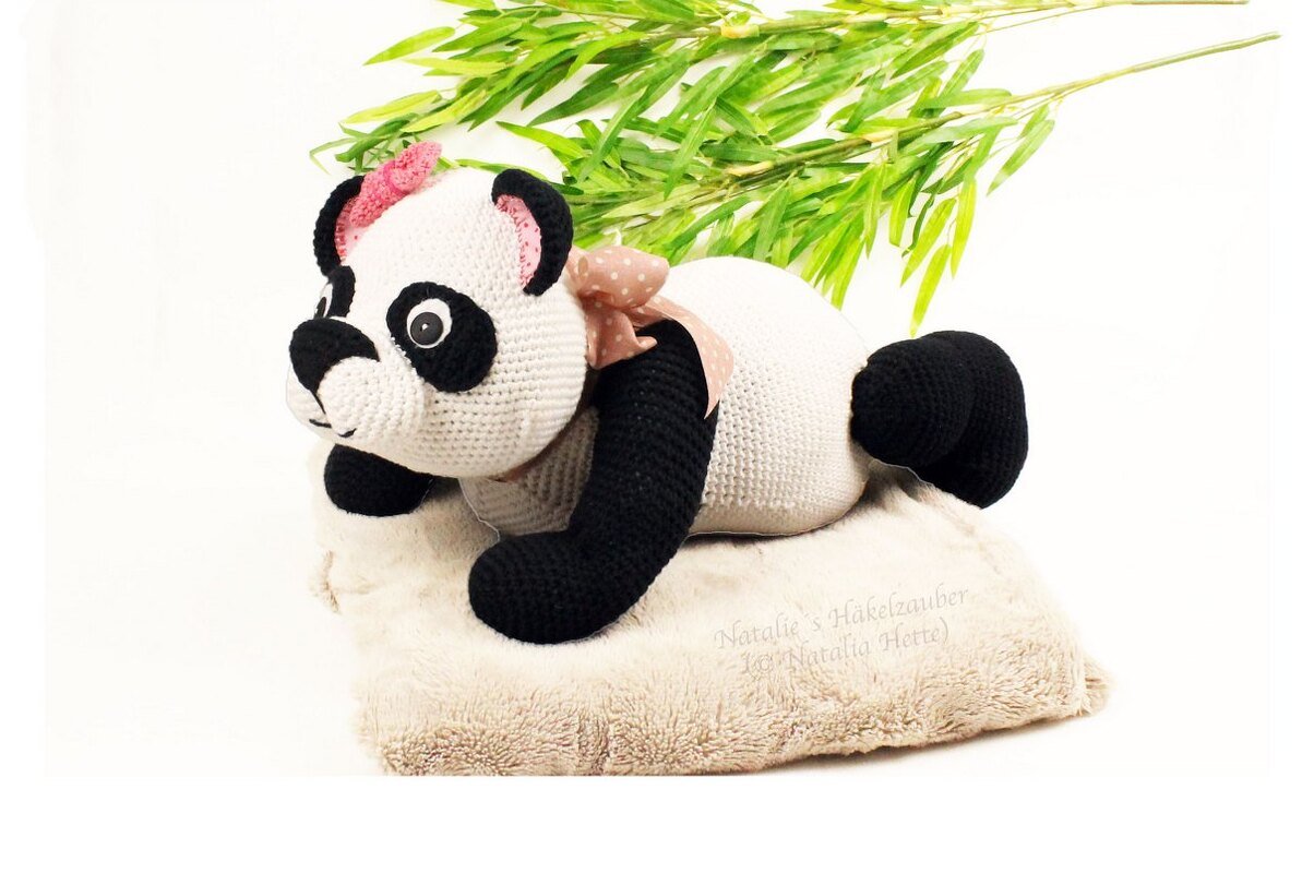 Kissen "Panda (Bär)", 40 X 26 cm