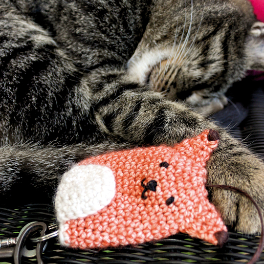 Schlüsselanhänger/Hülle Fuchs - Häkelanleitung super für Anfänger geeignet