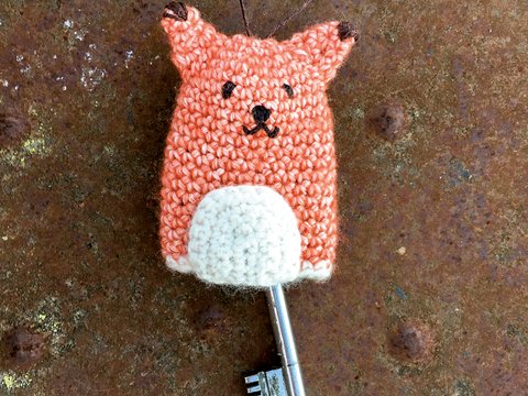 Schlüsselanhänger/Hülle Fuchs - Häkelanleitung super für Anfänger geeignet