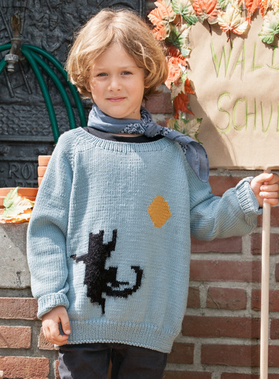 Strickanleitung Motiv-Pulli Favola