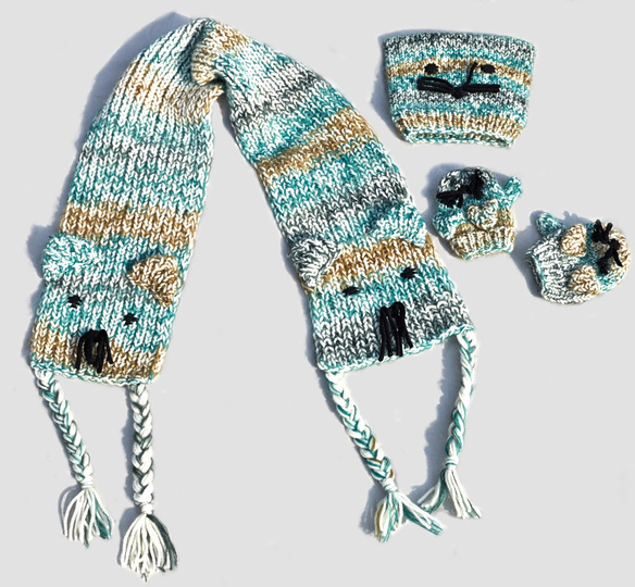 Strickanleitung Babyset Manteo