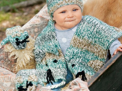 Strickanleitung Babyset Manteo
