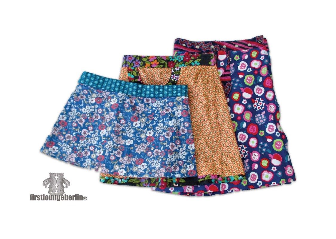 Schickimicki ROCK Wenderock Wickelrock Größe XS-XXL 32-52 mit Schnitt auch für Nähanfänger DIY von firstloungeberlin