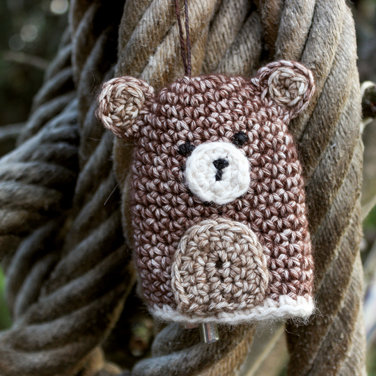 Schlüsselanhänger/Hülle Bär - Häkelanleitung super für Anfänger geeignet
