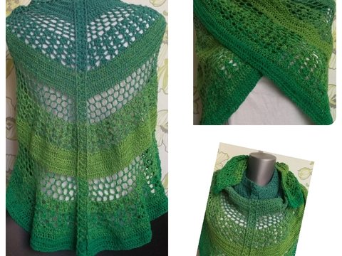 schönes, halbrundes Schultertuch