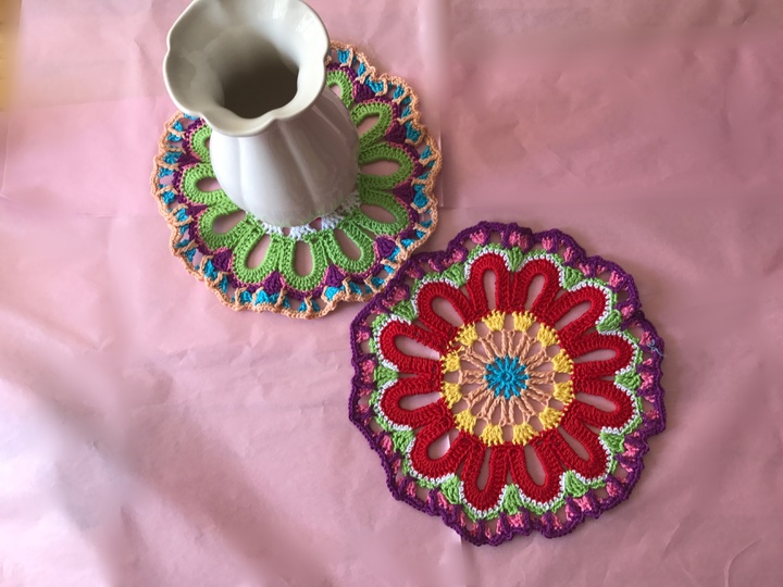 Häkelanleitung Mandala Deckchen