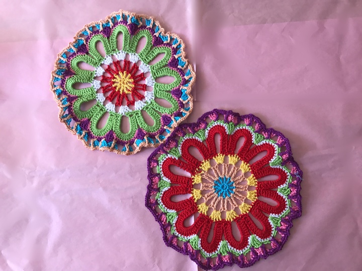 Häkelanleitung Mandala Deckchen