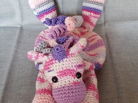 Kuscheltuch, Schmusetuch Einhorn