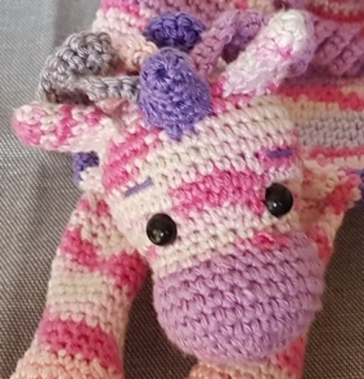 Kuscheltuch, Schmusetuch Einhorn