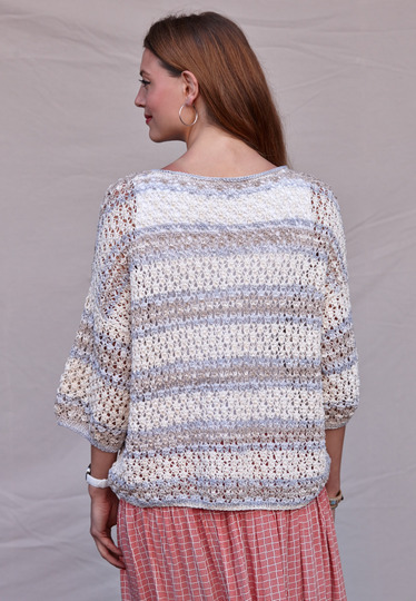 Gestrickter Pullover im Ajourmuster "Lona"