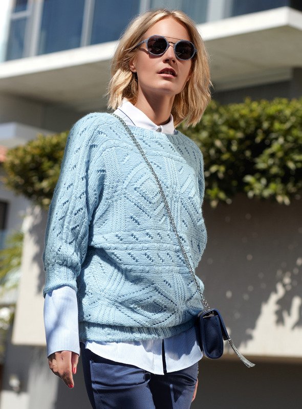 Gestrickter Pullover "Babelle"