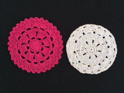 Sparset Häkelanleitung Untersetzer Retro Style 1 + 3